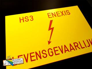 Kunststof hoogspanningsborden - waarschuwingsborden